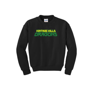 Vintage Hills Spirit Wear 2024-25 On Demand Store-Youth Unisex Crewneck Sweatshirt Typographic Design