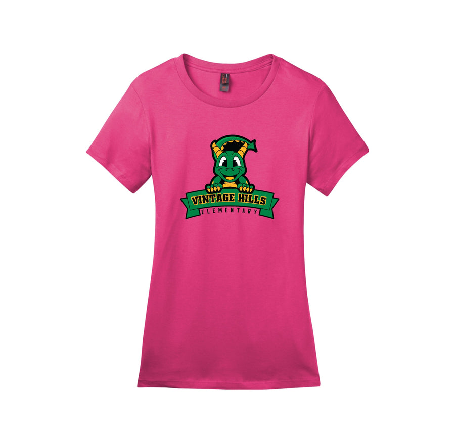 Vintage Hills Spirit Wear 2024-25 On Demand Store-Womens Premium Tee Dragon Design