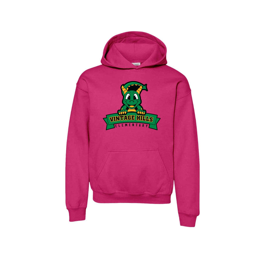 Vintage Hills Spirit Wear 2024-25 On Demand Store-Youth Unisex Hoodie Dragon Design