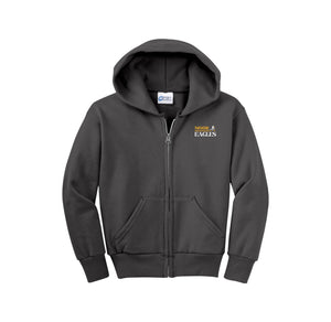 Mohr-Youth Unisex Full-Zip Hooded Sweatshirt On-Demand Bold Font