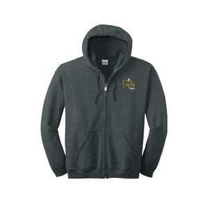 Mohr-Adult Unisex Full-Zip Hooded Sweatshirt On-Demand Cursive Font