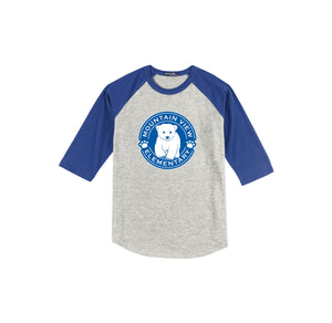 Mountain View Elementary Spirit Wear 2024-25 On-Demand Store-Youth Unisex Baseball Tee On-Demand