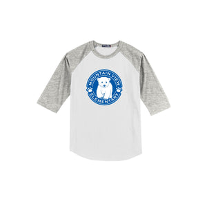 Mountain View Elementary Spirit Wear 2024-25 On-Demand Store-Youth Unisex Baseball Tee On-Demand