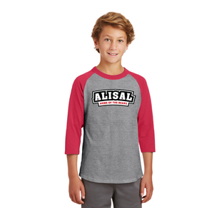 Alisal Elementary Spirit Wear 2024/25 - On Demand-Youth Unisex Baseball Tee Typographic