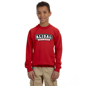 Alisal Elementary Spirit Wear 2024/25 - On Demand-Youth Unisex Crewneck Sweatshirt Typographic