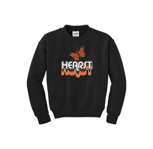 Hearst Elementary 2024-25 Spirit Wear On-Demand-Youth Unisex Crewneck Sweatshirt On-Demand Shadow