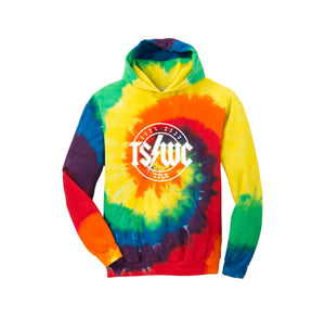 Two Springs-Youth Unisex Tie-Dye Hoodie On-Demand Circle