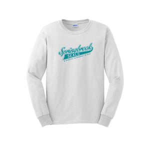 Springbrook Elementary Spirit Wear 2024-25 On Demand Store-Adult Unisex Long Sleeve Tee On-Demand Wordmark Logo