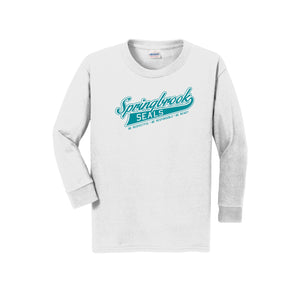 Springbrook Elementary Spirit Wear 2024-25 On Demand Store-Youth Unisex Long Sleeve Tee On-Demand Wordmark Logo