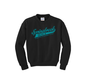 Springbrook Elementary Spirit Wear 2024-25 On Demand Store-Youth Unisex Crewneck Sweatshirt On-Demand Wordmark Logo