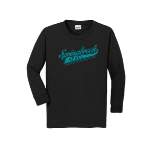 Springbrook Elementary Spirit Wear 2024-25 On Demand Store-Youth Unisex Long Sleeve Tee On-Demand Wordmark Logo