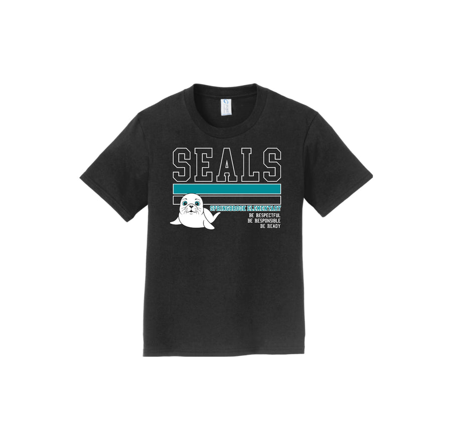 Springbrook Elementary Spirit Wear 2024-25 On Demand Store-Youth Unisex Fan Favorite Premium Tee On-Demand_Stripe Logo