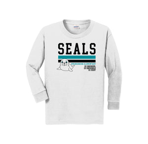 Springbrook Elementary Spirit Wear 2024-25 On Demand Store-Youth Unisex Long Sleeve Tee On-Demand_Stripe Logo