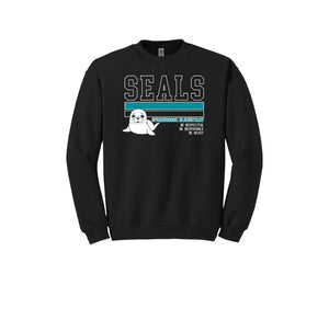 Springbrook Elementary Spirit Wear 2024-25 On Demand Store-Adult Unisex Crewneck Sweatshirt On-Demand_Stripe Logo