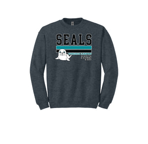 Springbrook Elementary Spirit Wear 2024-25 On Demand Store-Adult Unisex Crewneck Sweatshirt On-Demand_Stripe Logo