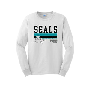 Springbrook Elementary Spirit Wear 2024-25 On Demand Store-Adult Unisex Long Sleeve Tee On-Demand_Stripe Logo