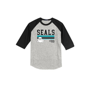 Springbrook Elementary Spirit Wear 2024-25 On Demand Store-Adult Unisex Baseball Tee On-Demand_Stripe Logo