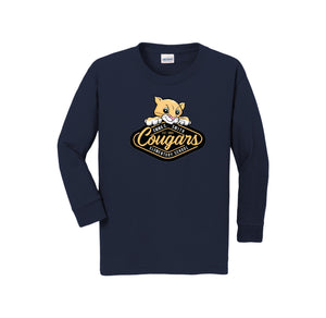 Emma C Smith Spirit Wear 2024/25 On Demand Store-Youth Unisex Long Sleeve Tee On-Demand Cougar Mascot