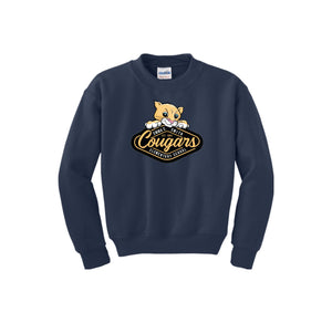 Emma C Smith Spirit Wear 2024/25 On Demand Store-Youth Unisex Crewneck Sweatshirt On-Demand Cougar Mascot