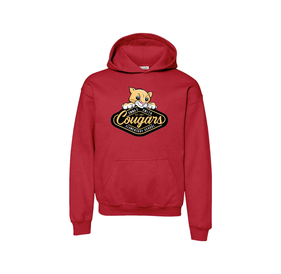 Emma C Smith Spirit Wear 2024/25 On Demand Store-Youth Unisex Hoodie On-Demand Cougar Mascot