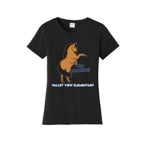 Valley View Elementary Spirit Wear 2024/25 On - Demand Store-Womens Fan Favorite Tee School Wide Logo