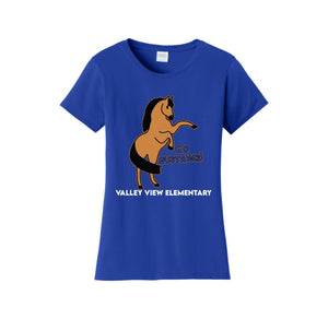 Valley View Elementary Spirit Wear 2024/25 On - Demand Store-Womens Fan Favorite Tee School Wide Logo