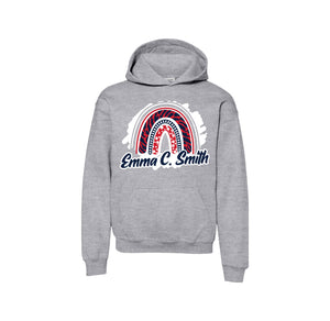 Emma C Smith Spirit Wear 2024/25 On Demand Store-Youth Unisex Hoodie On-Demand Rainbow Logo