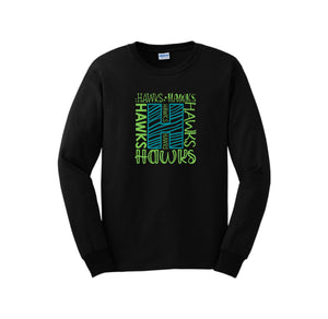 HARES STUDENT-Adult Unisex Long Sleeve Tee On-Demand H Logo