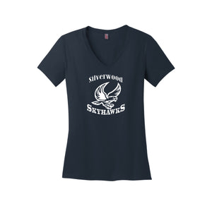 Silverwood Elementary Spirit Wear 2024-25 On Demand Store-District Womens Perfect Weight V-Neck Tee On-Demand