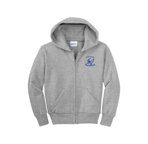 Silverwood Elementary Spirit Wear 2024-25 On Demand Store-Youth Unisex Full-Zip Hooded Sweatshirt On-Demand