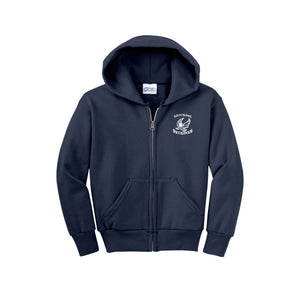 Silverwood Elementary Spirit Wear 2024-25 On Demand Store-Youth Unisex Full-Zip Hooded Sweatshirt On-Demand