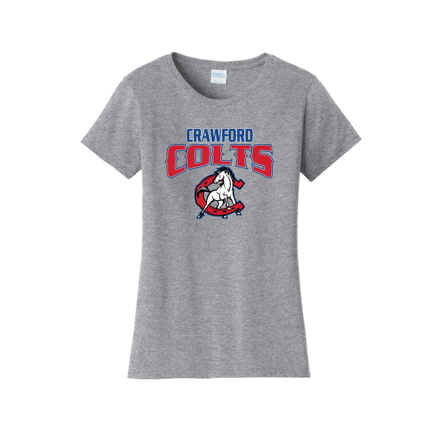 Crawford High School PE Uniforms 2024-25 On-Demand store-Womens Fan Favorite Tee On-Demand_1