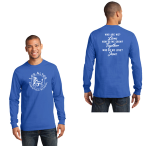 Los Altos Christian School Spirit Wear 2024-25 On Demand Store-Adult Unisex Port & Co Long Sleeve Essential Tee