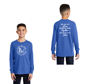 Los Altos Christian School Spirit Wear 2024-25 On Demand Store-Youth Unisex Port & Co Long Sleeve Shirt