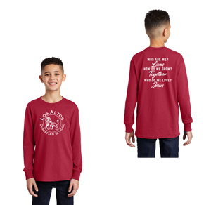 Los Altos Christian School Spirit Wear 2024-25 On Demand Store-Youth Unisex Port & Co Long Sleeve Shirt