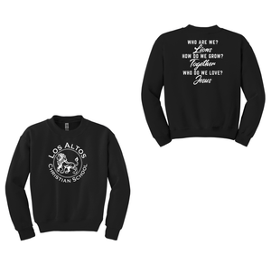 Los Altos Christian School Spirit Wear 2024-25 On Demand Store-Youth Unisex Crewneck Sweatshirt