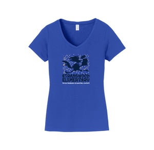 Strandwood Elementary Spirit Wear 2024/25 On Demand Store-Womens Fan Favorite V-Neck Tee On-Demand