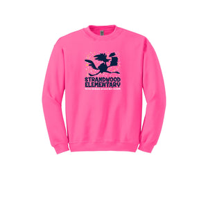 Strandwood Elementary Spirit Wear 2024/25 On Demand Store-Adult Unisex Crewneck Sweatshirt On-Demand