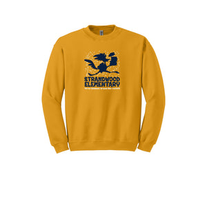 Strandwood Elementary Spirit Wear 2024/25 On Demand Store-Adult Unisex Crewneck Sweatshirt On-Demand