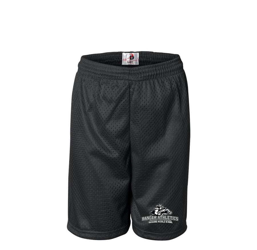 Navarro Middle School PE Uniforms 2024-25 On Demand Store-Youth Unisex Pro Mesh 7-inch Inseam Shorts with Solid Liner- On Demand