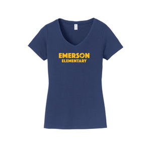 Emerson Stars Spirit Wear 2024-25 On Demand Store-Womens Fan Favorite V-Neck Tee On-Demand