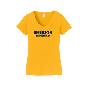 Emerson Stars Spirit Wear 2024-25 On Demand Store-Womens Fan Favorite V-Neck Tee On-Demand