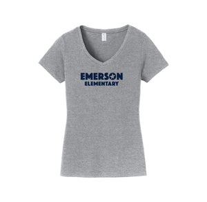 Emerson Stars Spirit Wear 2024-25 On Demand Store-Womens Fan Favorite V-Neck Tee On-Demand