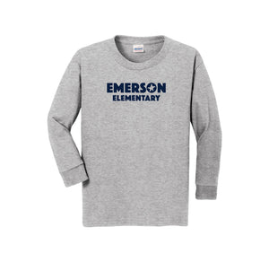 Emerson Stars Spirit Wear 2024-25 On Demand Store-Youth Unisex Long Sleeve Tee On-Demand