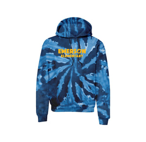 Emerson Stars Spirit Wear 2024-25 On Demand Store-Adult Unisex Tie-Dye Hoodie On-Demand