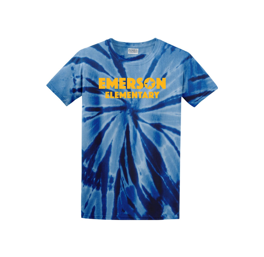 Emerson Stars Spirit Wear 2024-25 On Demand Store-Adult Unisex Tie-Dye Shirt On-Demand