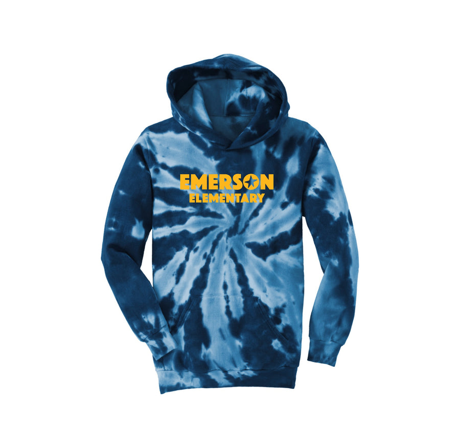 Emerson Stars Spirit Wear 2024-25 On Demand Store-Youth Unisex Tie-Dye Hoodie On-Demand