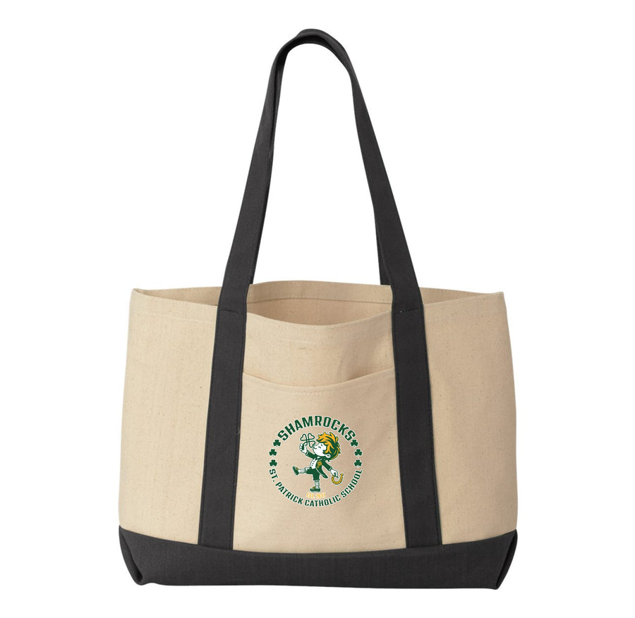 St. Patrick Catholic School-Liberty Cotton Canvas Tote On-Demand Circle