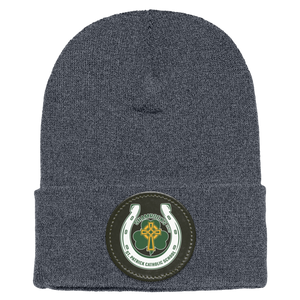 St. Patrick Catholic School-1501 Yupoong Adult Cuffed Knit Beanie Horseshoe