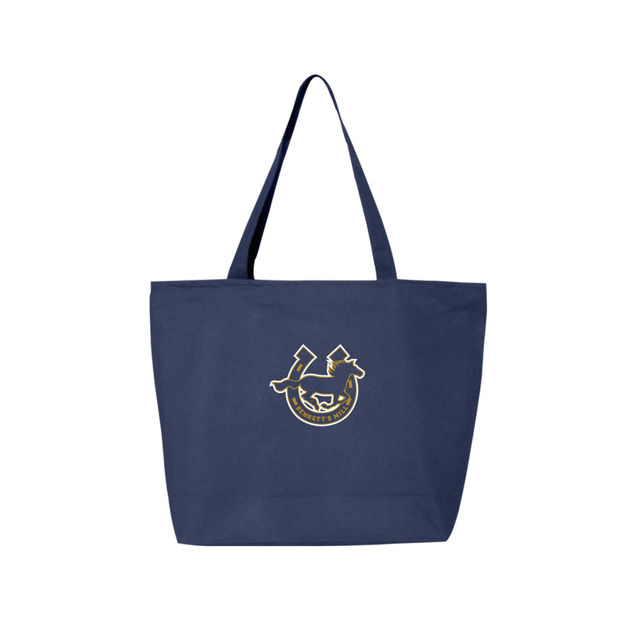 Bennetts Mill Middle School Spirit Wear 2024-25 On Demand Store-Q-Tees Canvas Zippered Tote On-Demand